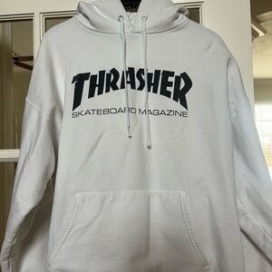 Thrasher White Hoodie for Men